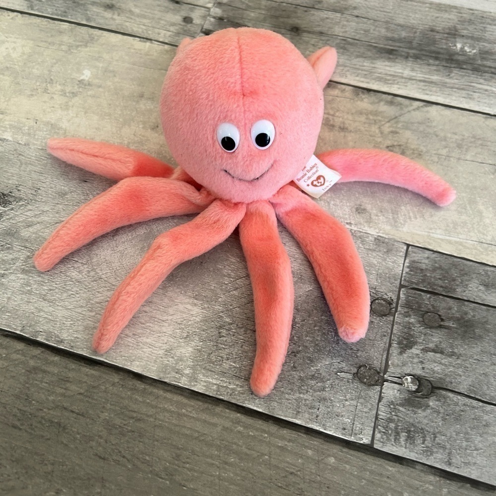 TY beanie baby, inky the octopus from 1993